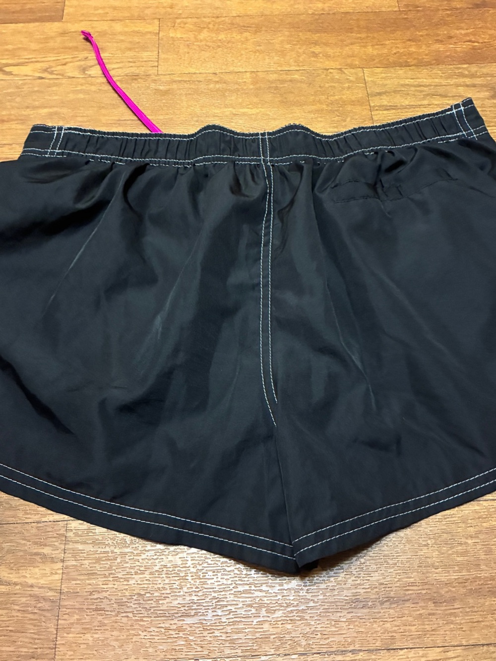 Women's Black Swim/Board Shorts with Pink Drawstring Size 14 - Picture 3 of 7